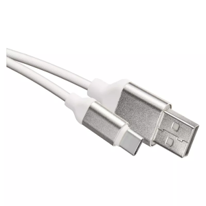 Przewód USB 2.0 wtyk A - wtyk C, 1 m biały