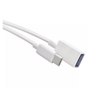 Przewód USB 3.0 gniazdo A - wtyk USB-C, OTG, 15cm