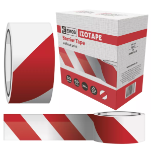 Taśma oznaczająca biało-czerwona rozwijana 75mm / 250m