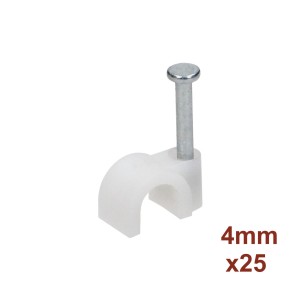 Uchwyt kablowy okrągły fi 4 mm (25szt)