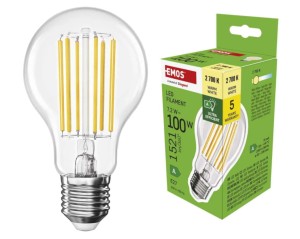 Żarówka LED Filament E27 7,2W (100 W) 1521lm ciepła biel klasa A