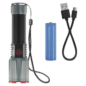 Latarka metalowa LED 3000 lm 5000 mAh + powerbank