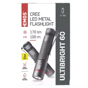 Latarka CREE LED Ultibright 60, 170lm, 1xAA