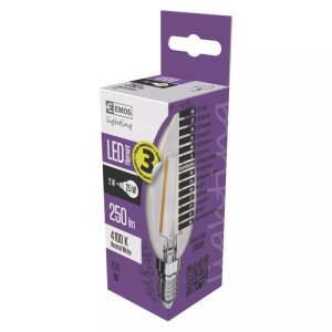 Żarówka LED świeczka filament A++ 2W E14 4000k