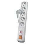 Listwa przeciwprzepięciowa 5 gniazd 5m szary P53876