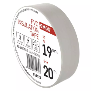 Taśma izolacyjna PVC 19mm / 20m biała