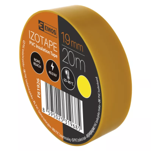 Taśma izolacyjna PVC 19mm / 20m żółta