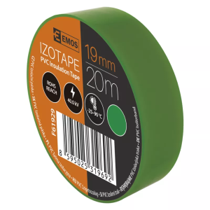 Taśma izolacyjna PVC 19mm / 20m zielona