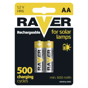 Baterie akumulator NiMH Raver Solar AA (R6) blister 2szt.