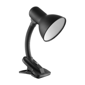 Lampka biurkowa LATSA z klipsem E27 czarna