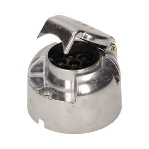 Gniazdo przyczepy aluminiowe 7 pinów, 12/24V