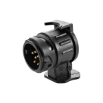 Adapter gniazda przyczepy 13/7-pinowy, tworzywo, 12/24V