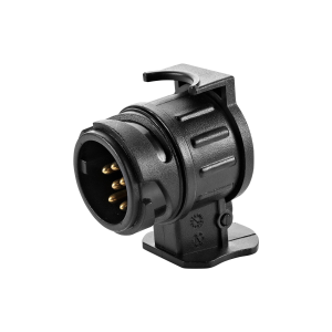 Adapter gniazda przyczepy 13/7-pinowy, tworzywo, 12/24V