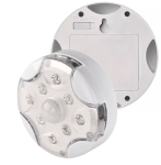 Lampka nocna na baterie z czujnikiem ruchu 8× LED 3× AA