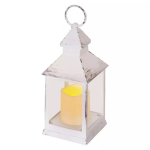 Lampion LED świeczka biały 24cm 3× AAA, timer