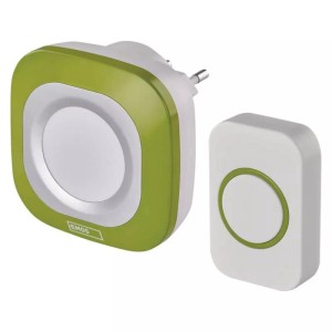 Dzwonek bezprzewodowy zielony 36 melodii 150m P5733G