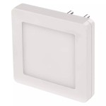 Lampka nocna LED 230V kwadrat z czujnikiem zmierzchu 
