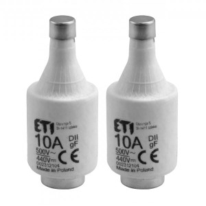 Wkładka topikowa DII WTS 10A 250V 500V 2szt ETI