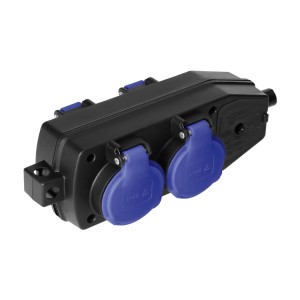 Rozgałęźnik czterokrotny 4x2P+Z 16A IP44