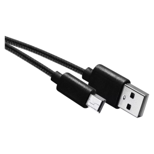 Kabel USB mini B ładowanie, transmisja danych, 2 m czarny