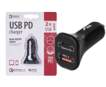 Ładowarka samochodowa USB USB-C PD QUICK 1,5 - 3 A