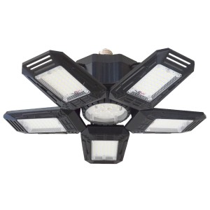 Lampa warsztatowa RIGEL LED składana 5-skrzydłowa E27 55W 6500K 4950lm