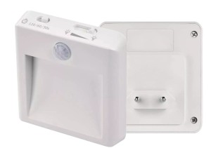 Lampka nocna 230V z regulacją światła i czasu świecenia
