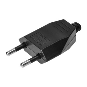 Wtyczka płaska 2,5A 250V czarna