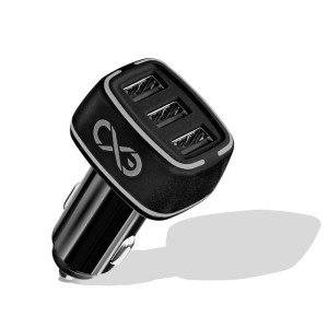 Ładowarka samochodowa eXc LIGHT 3xUSB 33W czarna