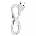 Przewód przyłączeniowy PVC 2×0,75mm 2m biały