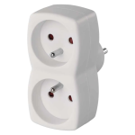 Rozgałęźnik 2× 2P+Z biały P0028 emos