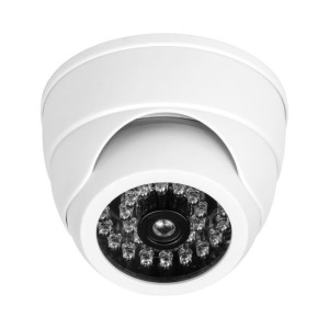 Atrapa kamery monitorującej z podczerwienią CCTV 3xAAA MINI biała