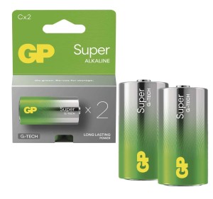 Bateria GP alkaliczna SUPER C LR14 2 sztuki