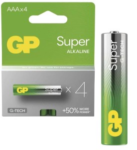 Baterie GP alkaliczne SUPER LR03 AAA 4 sztuki
