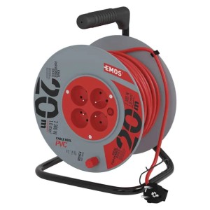 Przedłużacz bębnowy 20m 4 gniazda  PVC 230V 3x1mm2