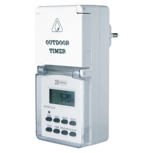 Cyfrowy programator czasowy / timer IP44 zewnętrzny P5507