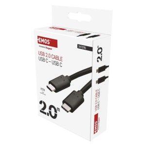 Kabel USB 2.0 USB-C -USB-C QC transmisja danych 2m czarny