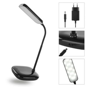 Lampa biurkowa LED MOLLY 3 barwy światła ściemnialna czarna