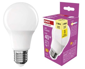 Żarówka LED E27 4W (40W) 470lm ciepła biel 2700K
