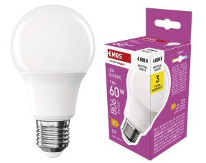 Żarówka LED E27 7W (60W) 806lm neutralna biel 4000K