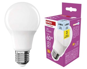 Żarówka LED E27 7W (60W) 806lm zimna biel 6500K