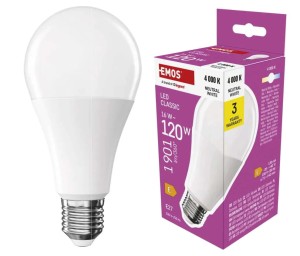 Żarówka LED E27 16W (120W) 1901lm neutralna biel 4000k