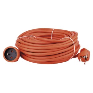 Przedłużacz ogrodowy 2×1,5 mm 20m pomarańczowy P01120