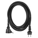 Przedłużacz 1 gniazdo 5m 3× 1,5mm gumowy IP44 P01705