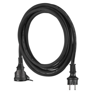 Przedłużacz 1 gniazdo 5m 3× 1,5mm gumowy IP44 P01705