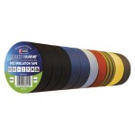 Taśma izolacyjna PVC 15mm / 10m mix kolorów 10 sztuk